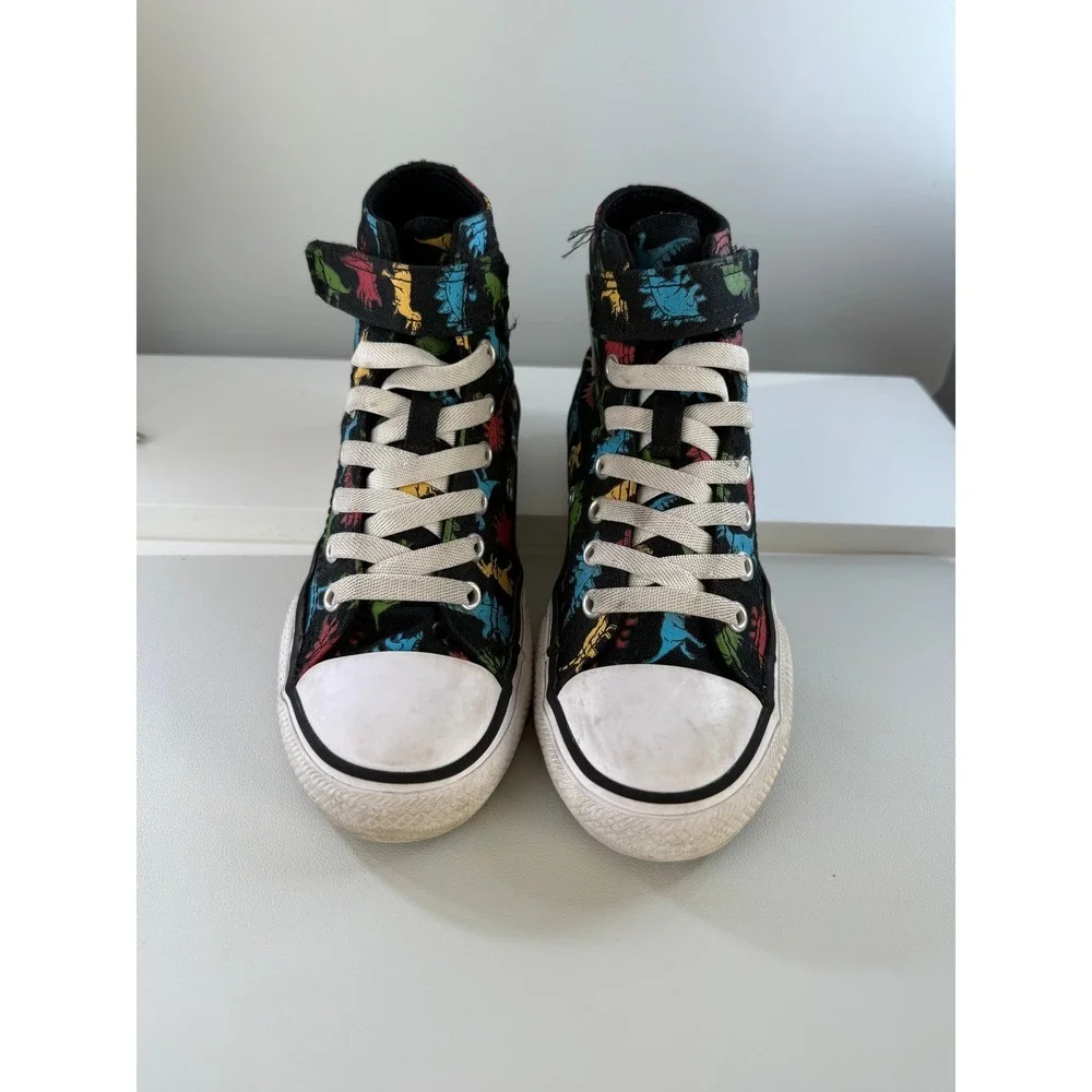 Converse Chuck Taylor All Star‎ High Top Dinosaur Sneakers Youth Size 2